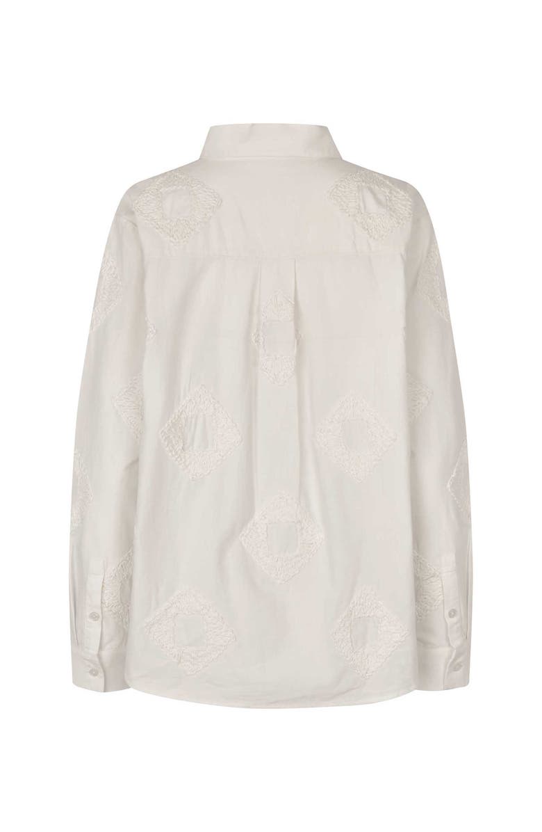 Masai Copenhagen 100% Cotton Long Sleeve Collared Shirt, Alternate, color, Jet Stream