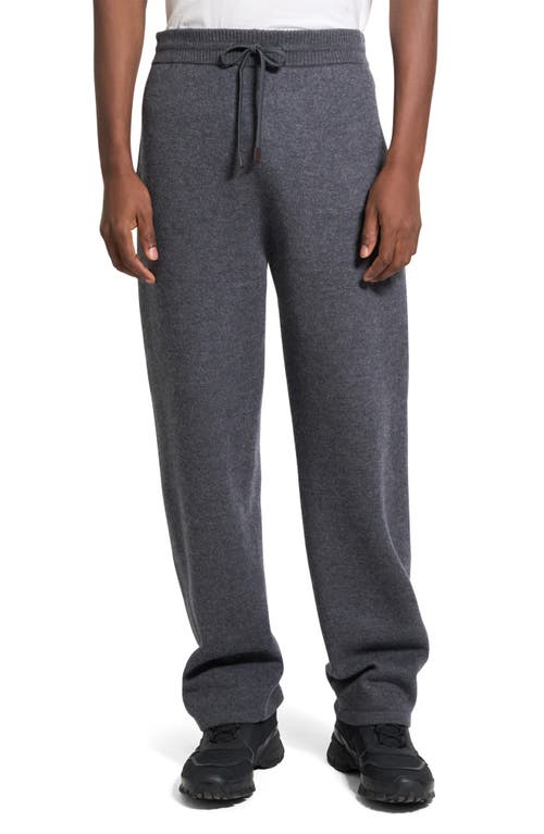 Theory Boiled Merino Wool Sweatpants In Gray