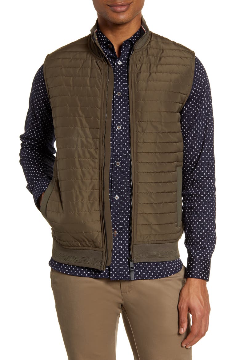 Rapids Quilted Vest, Main, color, KHAKI