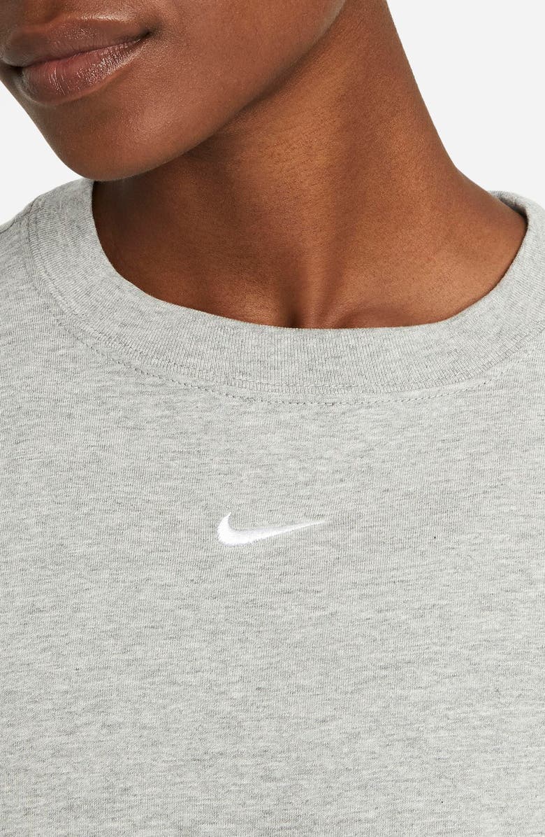 Nike Essential Embroidered Swoosh Cotton T-Shirt, Alternate, color, 