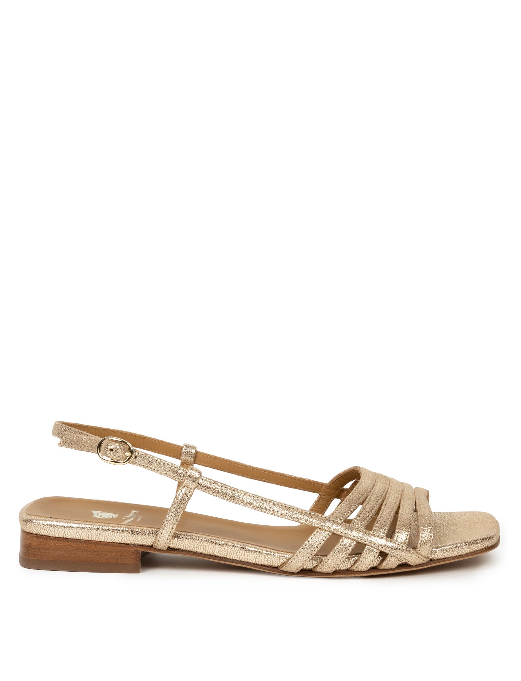 Diana Flat Sandals, Alternate, color, Iridescent Champagne