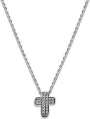 SAMUEL B. White Topaz Cross Pendant Necklace