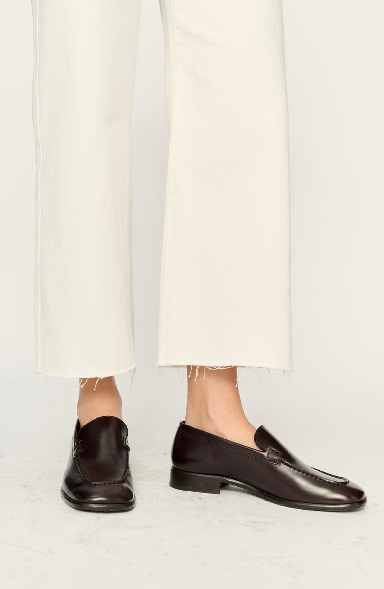 DL1961 Drue Raw Hem Low Rise Ankle Wide Leg Jeans, Alternate, color, White