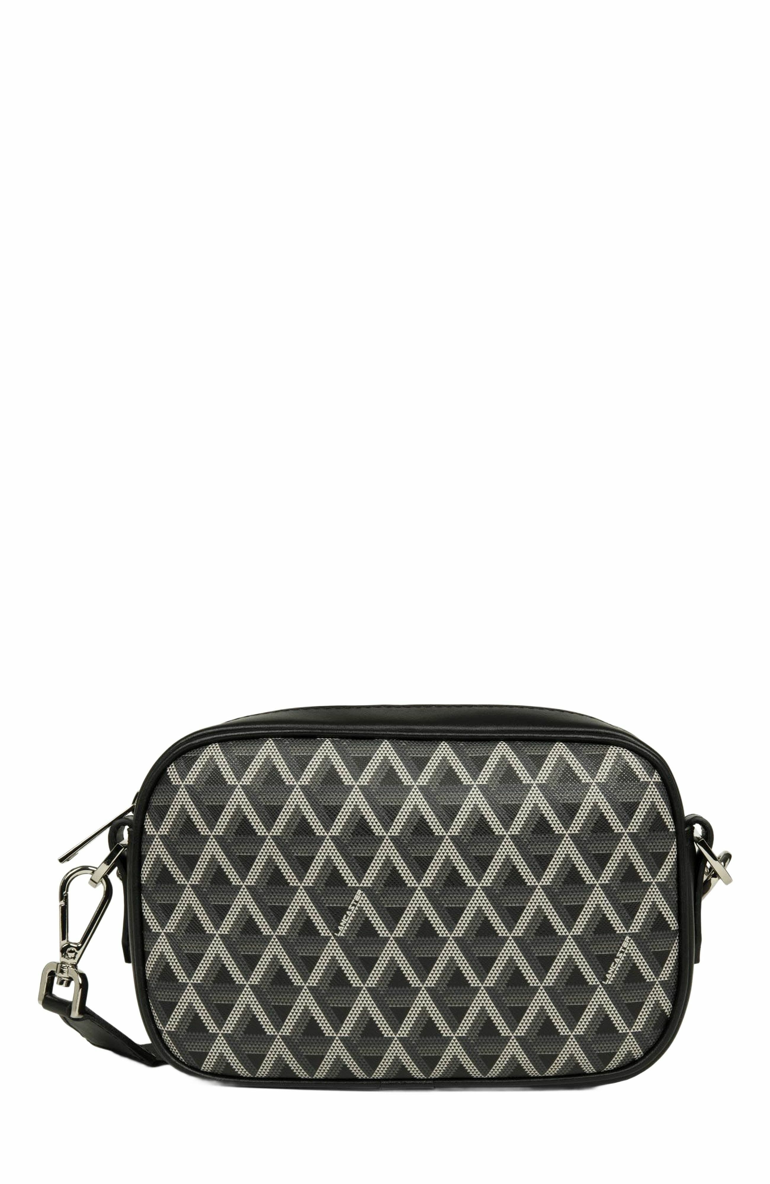 Lancaster Zipped Crossbody Bag Ikon IT, Main, color, Noir
