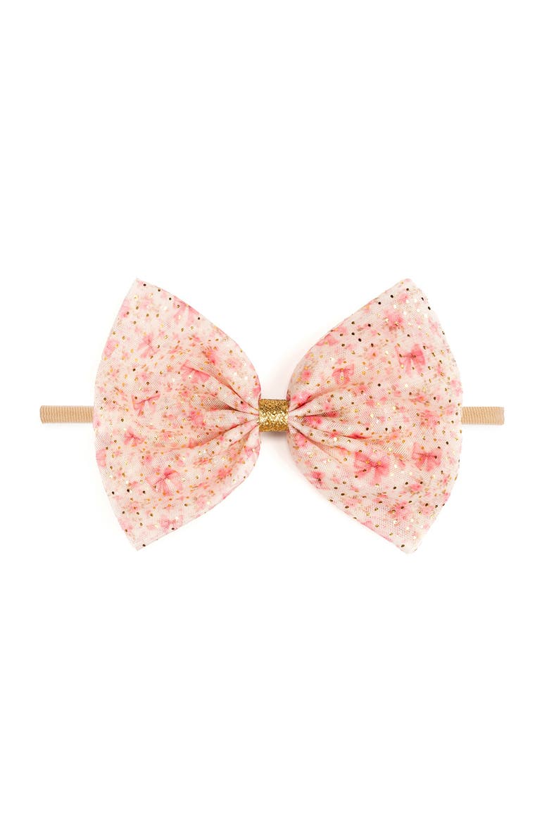 Ditsy Floral Tulle Bow Baby Headband, Main, color, Multicolor