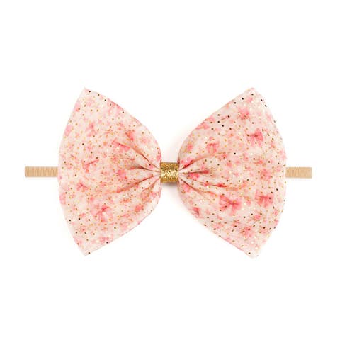Ditsy Floral Tulle Bow Baby Headband (Baby)