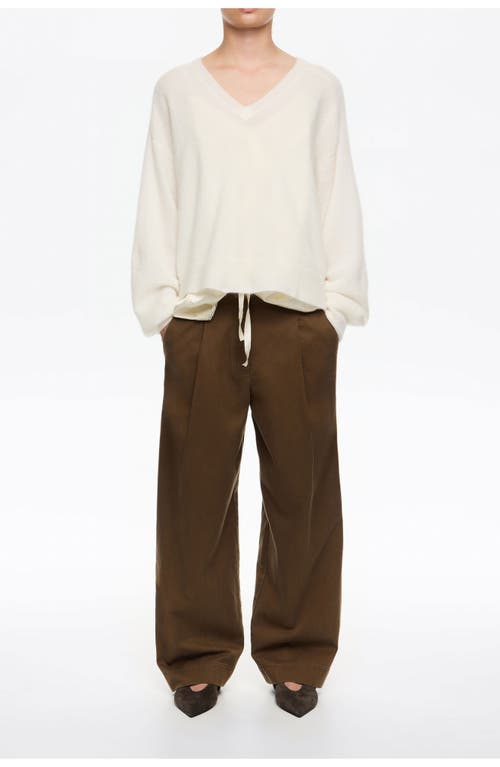 Bimba Y Lola Darted Carrot Leg Trousers In Green