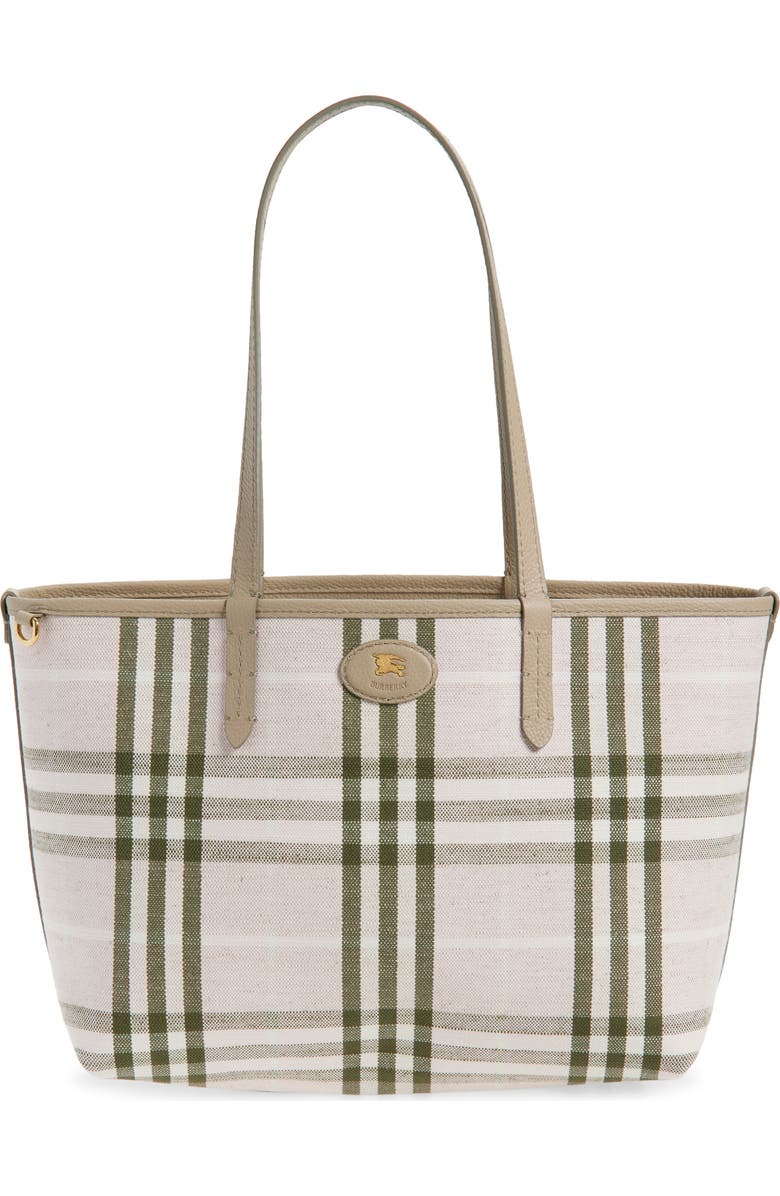 Burberry Small Reversible Bloomsbury Tote, Main, color, Mushroom/ Mallow Pink