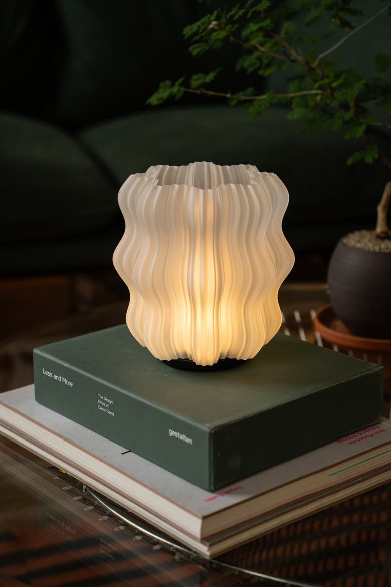 Cordless Mini Wavy Lamp, Alternate, color, Natural