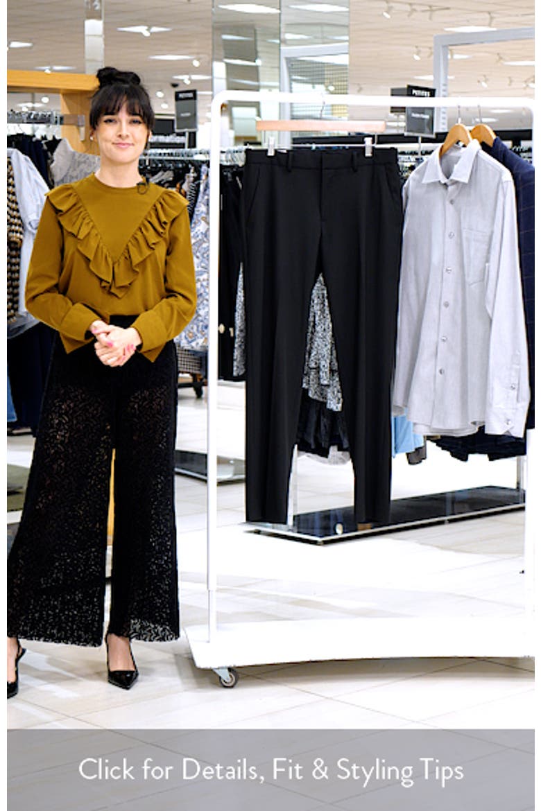 Skinny Fit Pleated Suit Pants video
