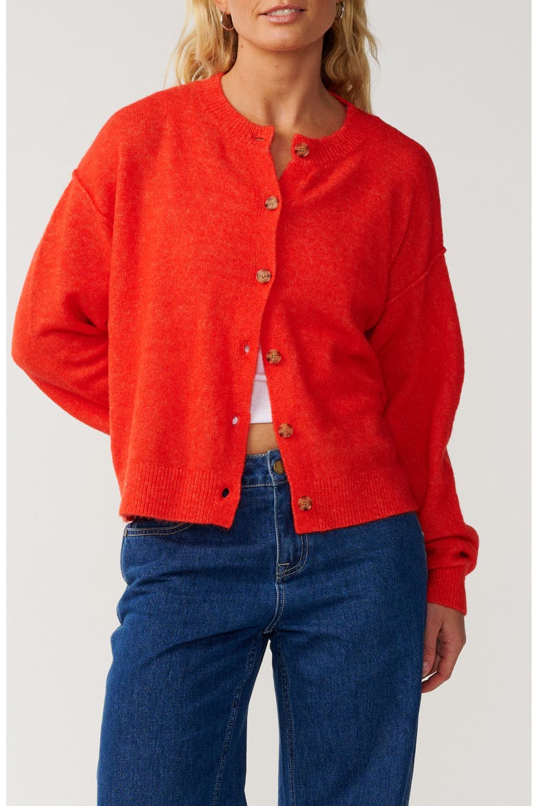 Emily Cardigan, Main, color, RED