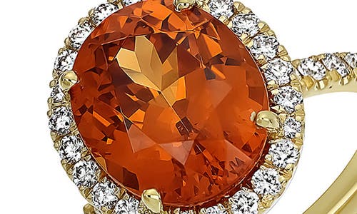 Bony Levy Mandarin Garnet & Diamond Statement Ring In 18k Yellow Gold