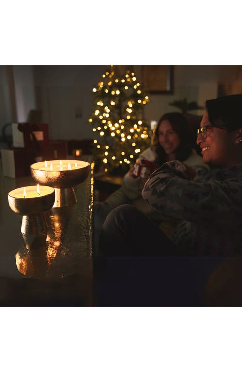 Blueme Joy Giant Ceramic Candle In Gold