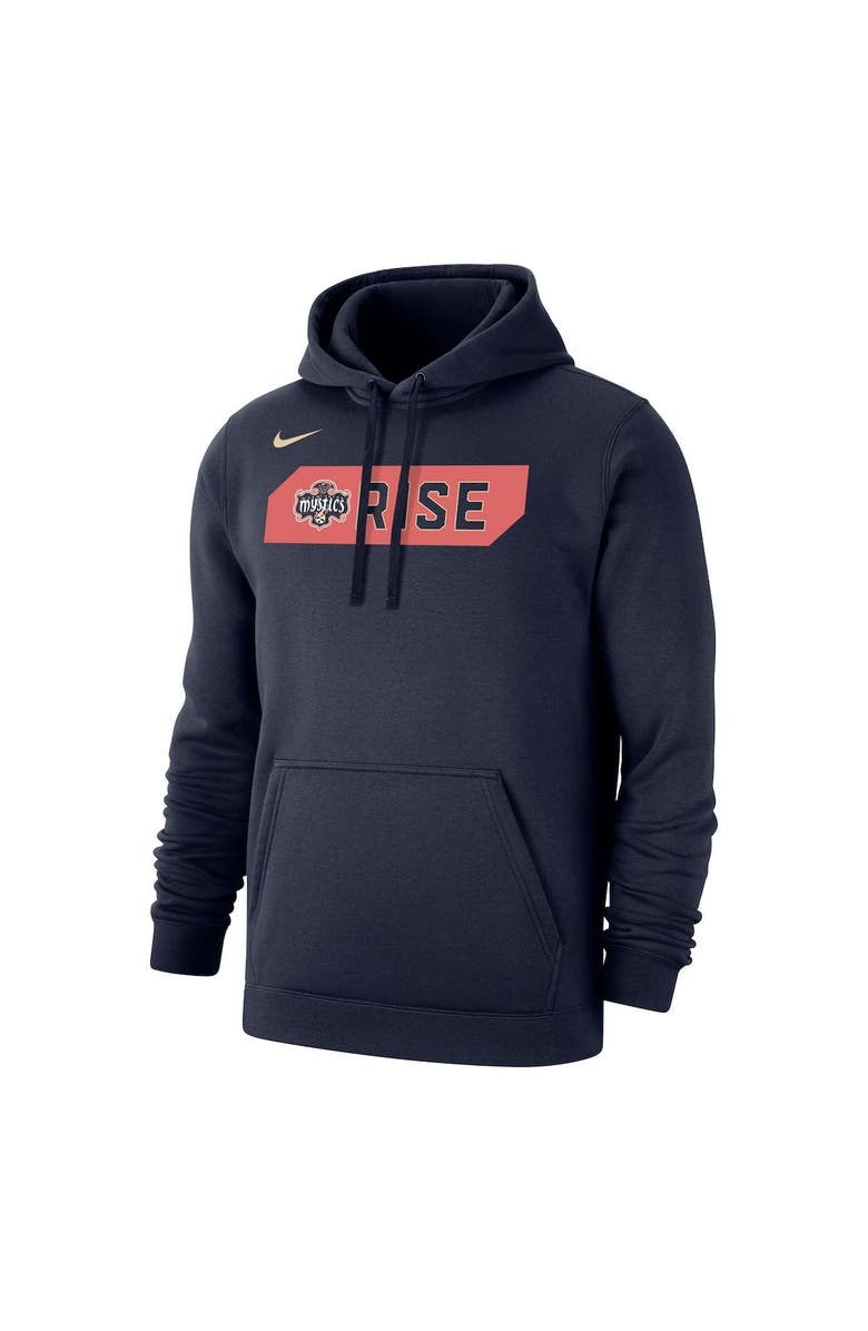 Nike Men's Nike Navy Washington Mystics Rebel Edition Club Fleece Pullover Hoodie, Alternate, color, Navy