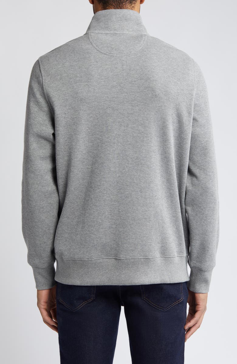 Brooks Brothers Rib Cotton Half Zip Pullover, Alternate, color, 