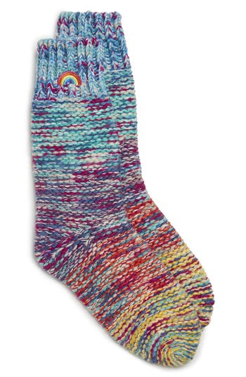 Kurt Geiger London Be Kind Crew Socks In Multi