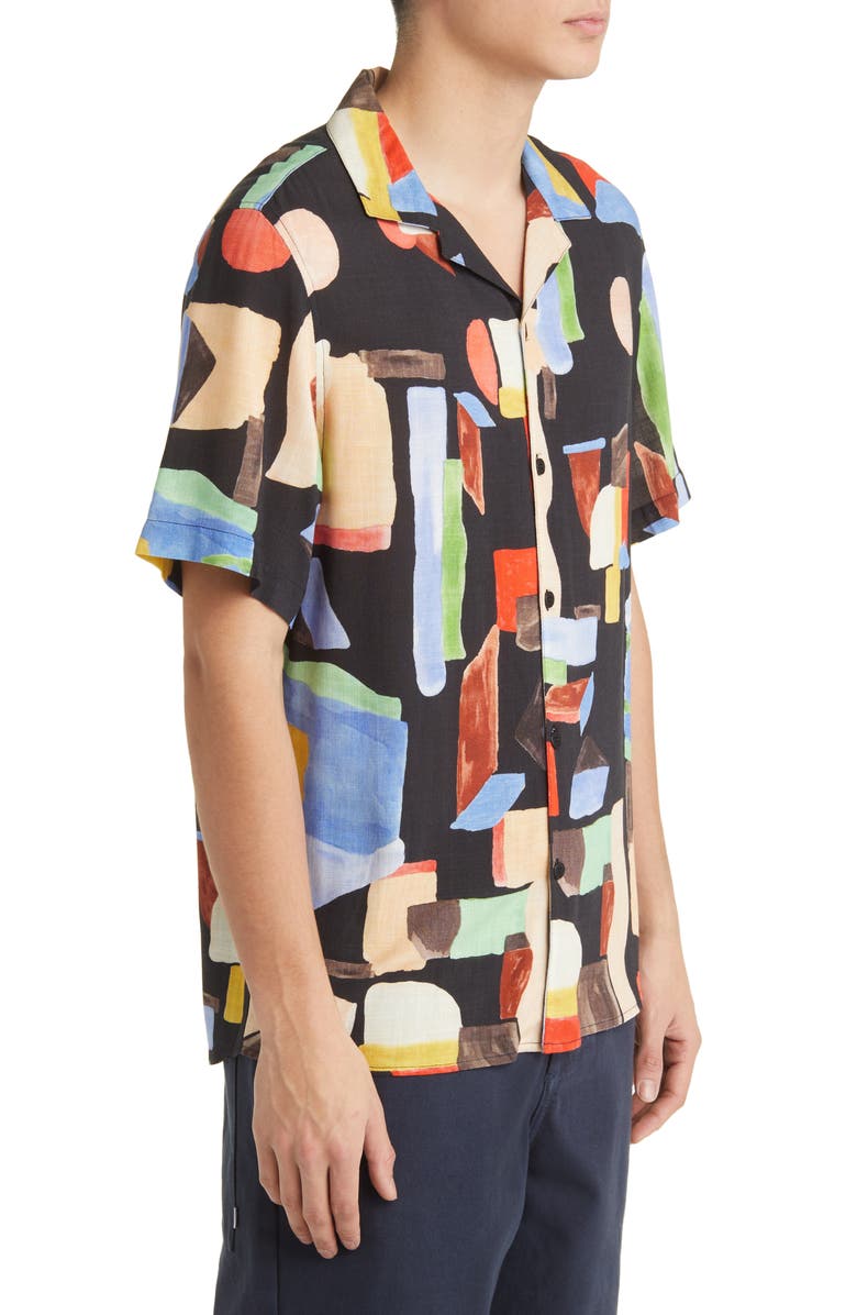 Wax London Didcot Pablo Short Sleeve Camp Shirt, Alternate, color, 