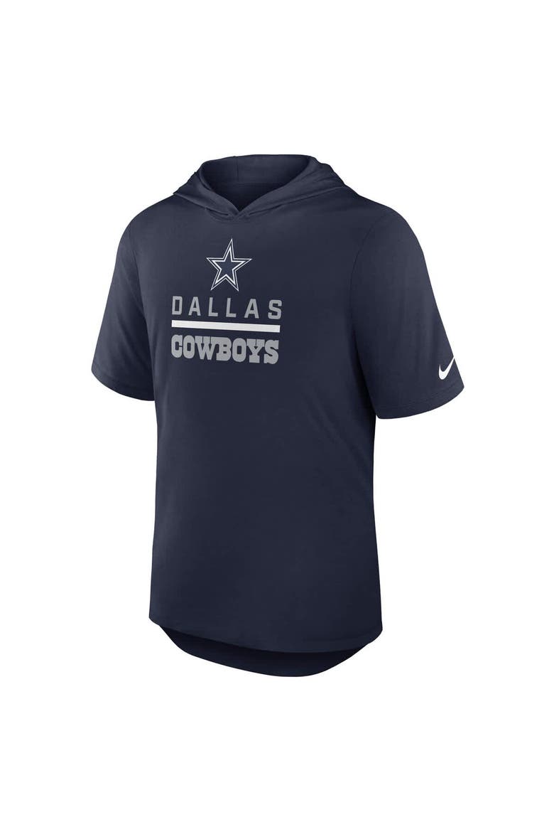 Men's Nike Navy Dallas Cowboys Lockup Tri-Blend Hoodie T-Shirt, Alternate, color, Navy