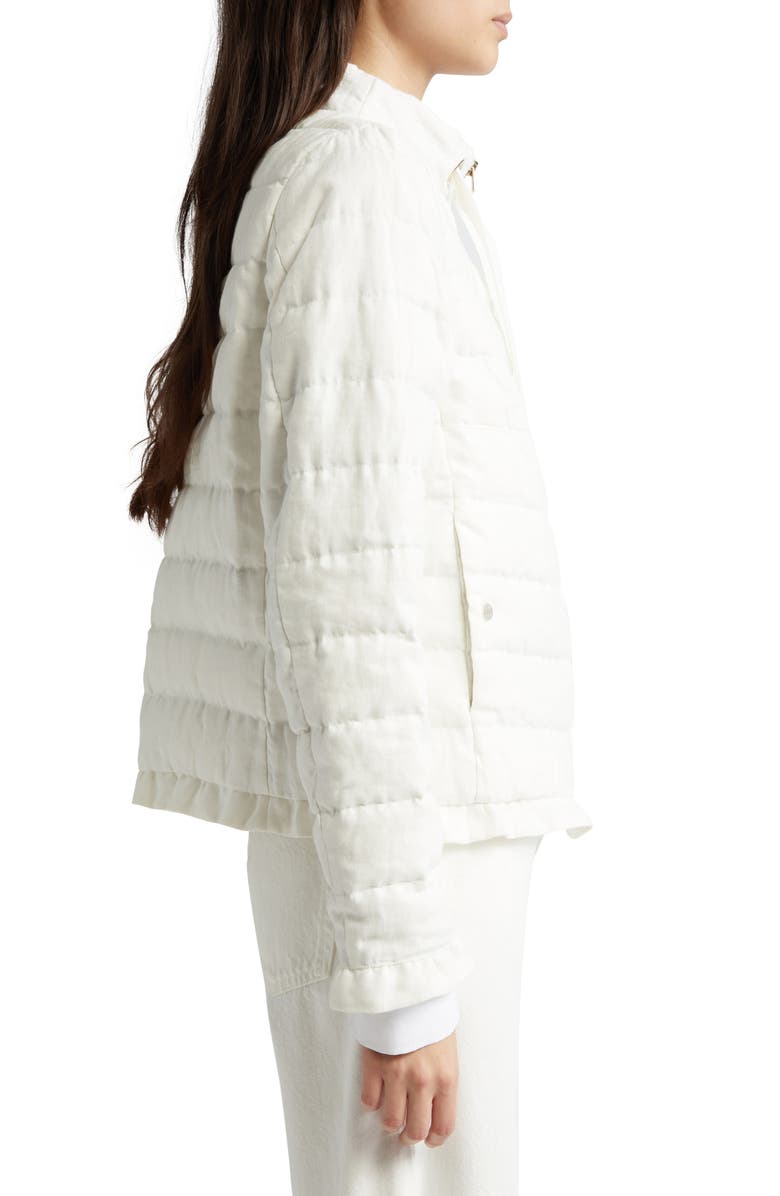 Herno Quilted A-Line Down Jacket, Alternate, color, White