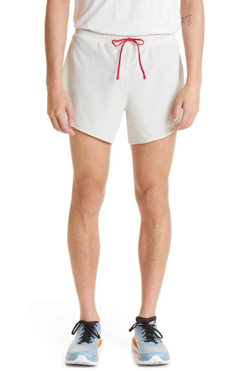 District Vision Spino Performance Shorts, Main, color, Limestone