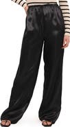 Petal & Pup Danae Wide Leg Satin Pants