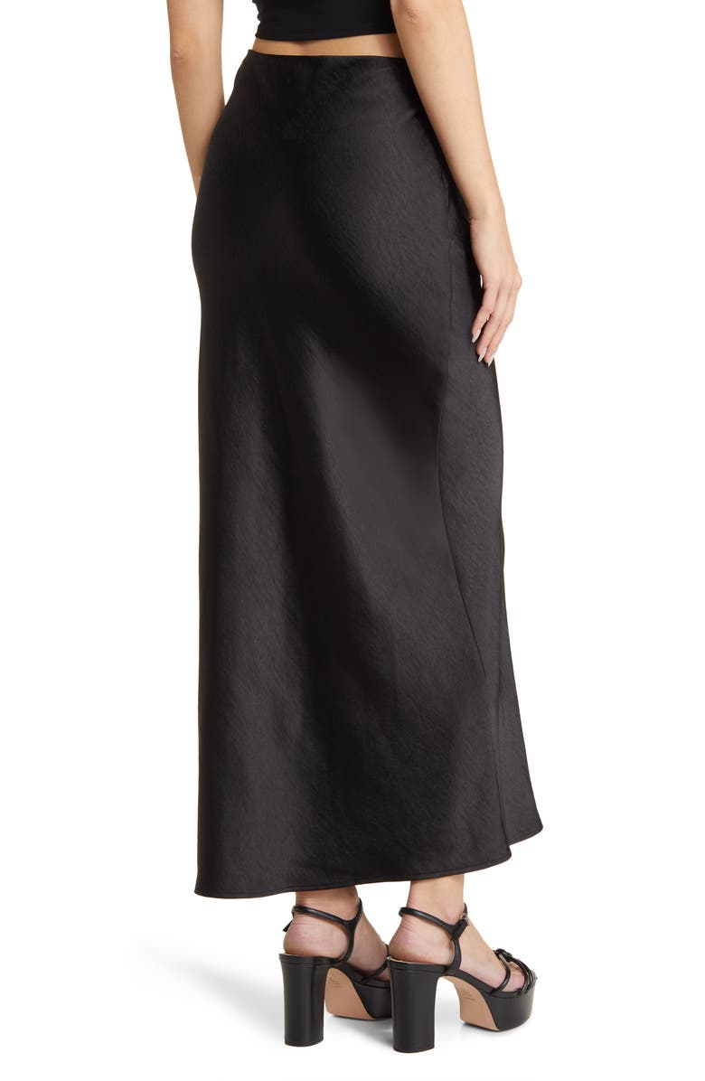 Open Edit Satin Column Maxi Skirt, Alternate, color,