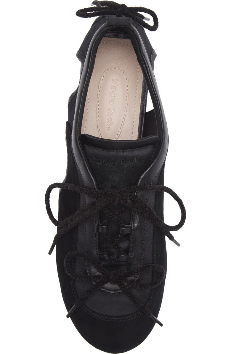 Simone Rocha Cutout Ballerina Grip Sneaker, Alternate, color, Black