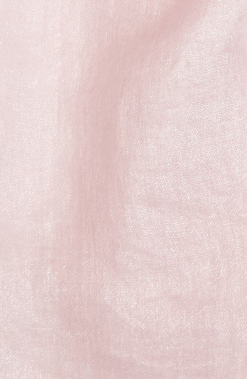 AKRIS AKRIS SOLID LAMINATED GAUZE FRINGE SCARF 