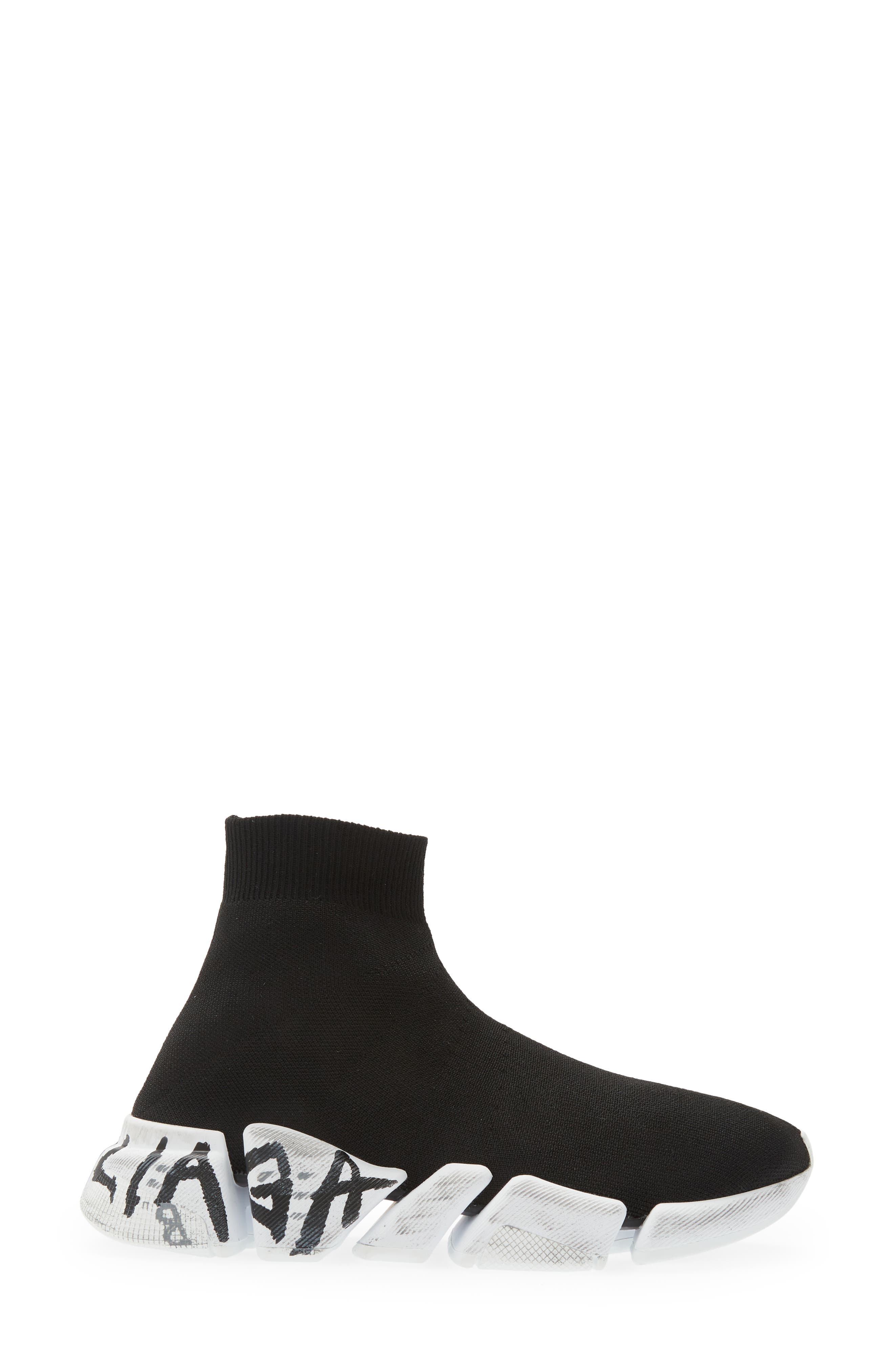 Balenciaga Speed 2.0 Graffiti Recycled Knit Sock Sneaker, Alternate, color, 