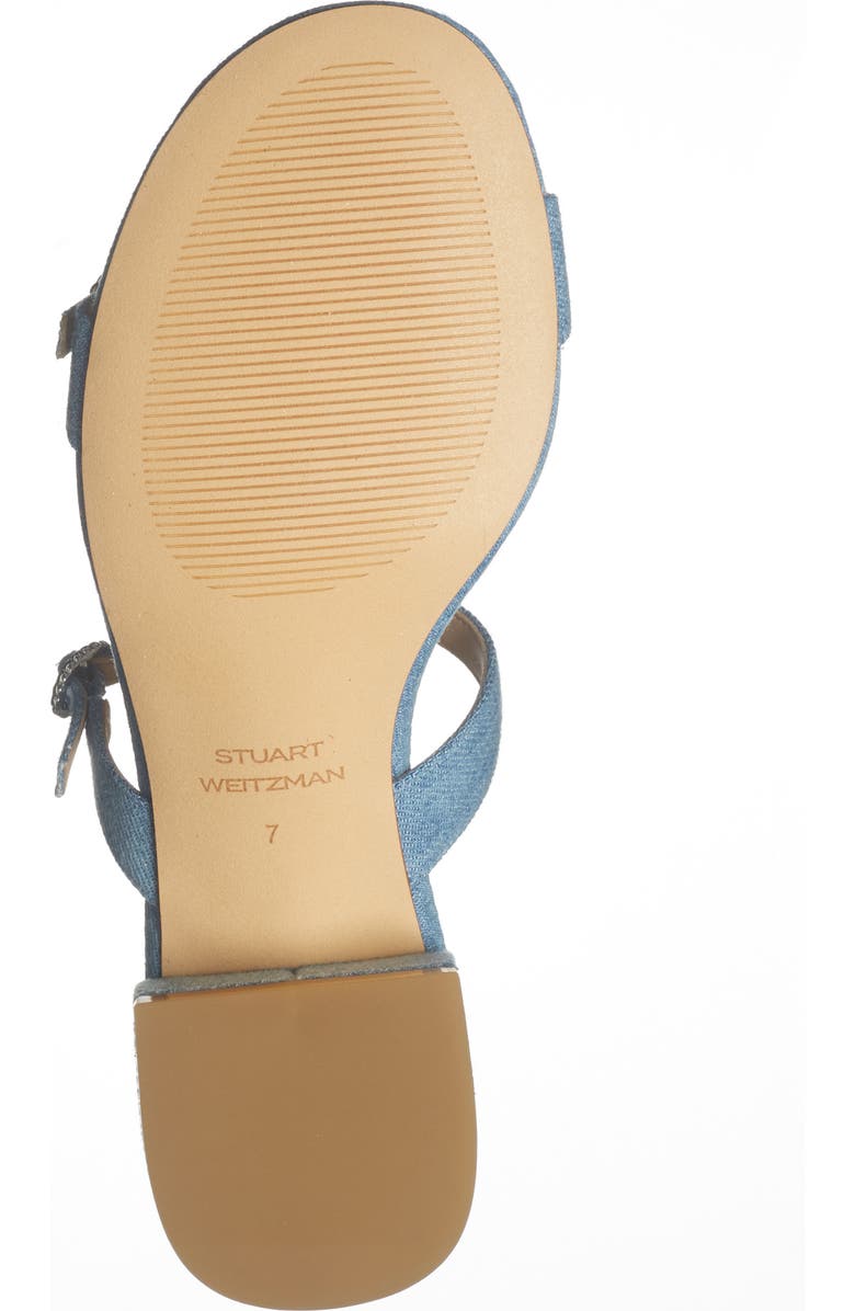 Stuart Weitzman Ginger Slide Sandal, Alternate, color, Mid Blue