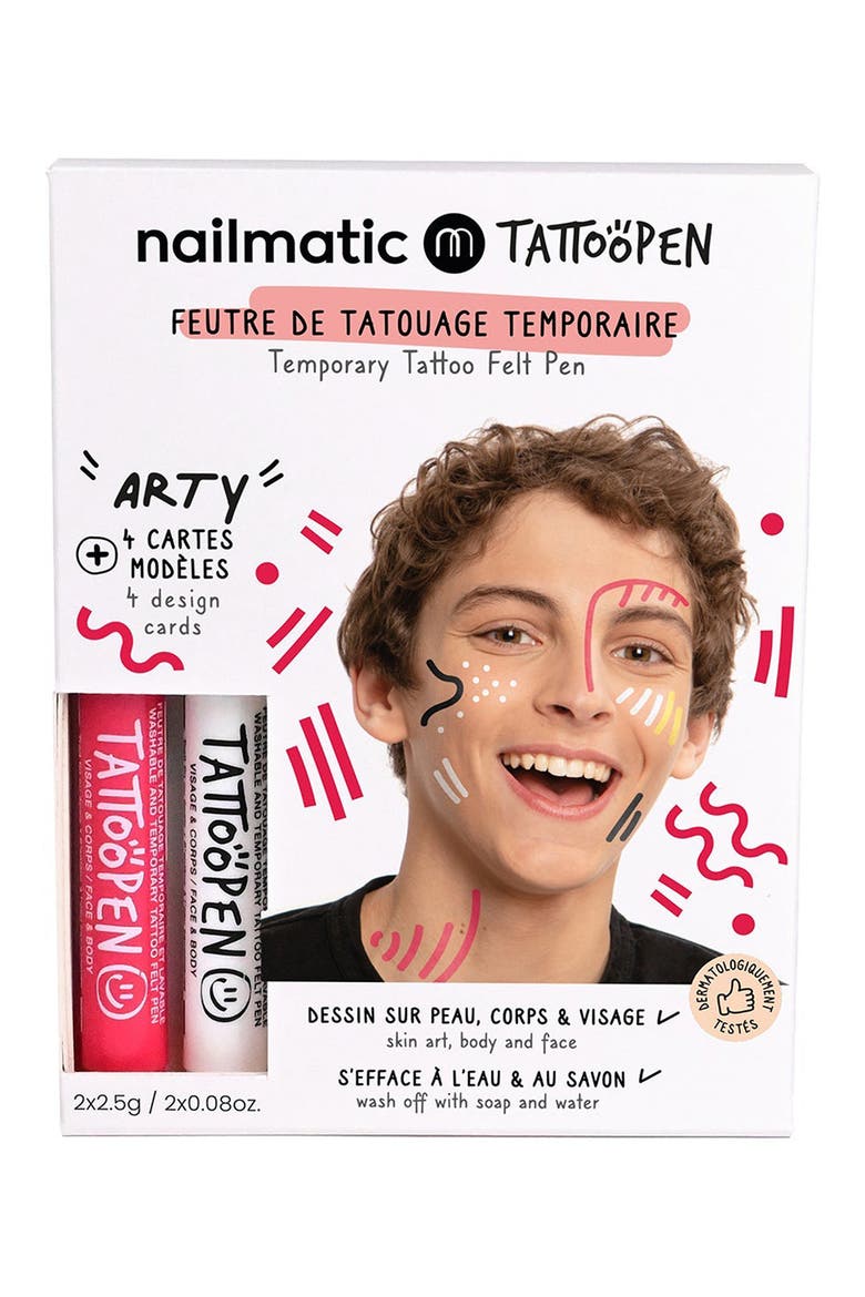 TattooPen Arty Temporary Tattoo Felt Pen Kit, Main, color, NO COLOR