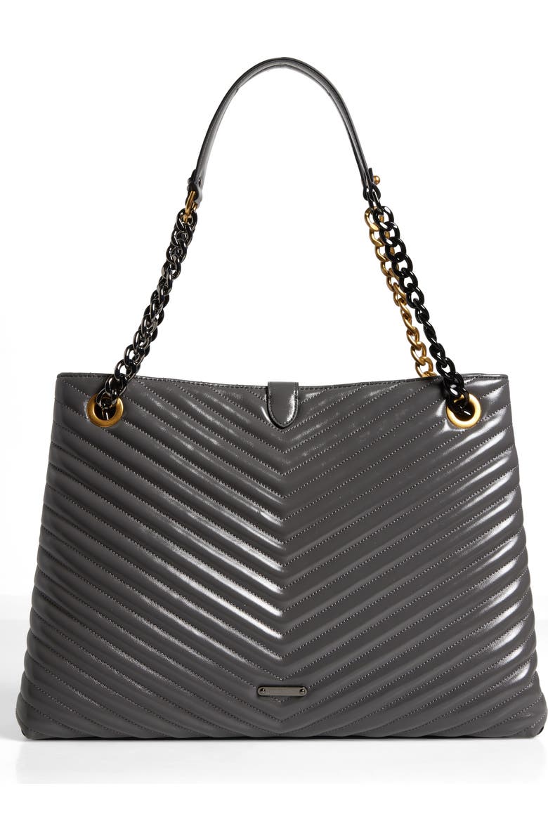 Rebecca Minkoff Edie Chevron Quilted Tote Bag, Alternate, color,