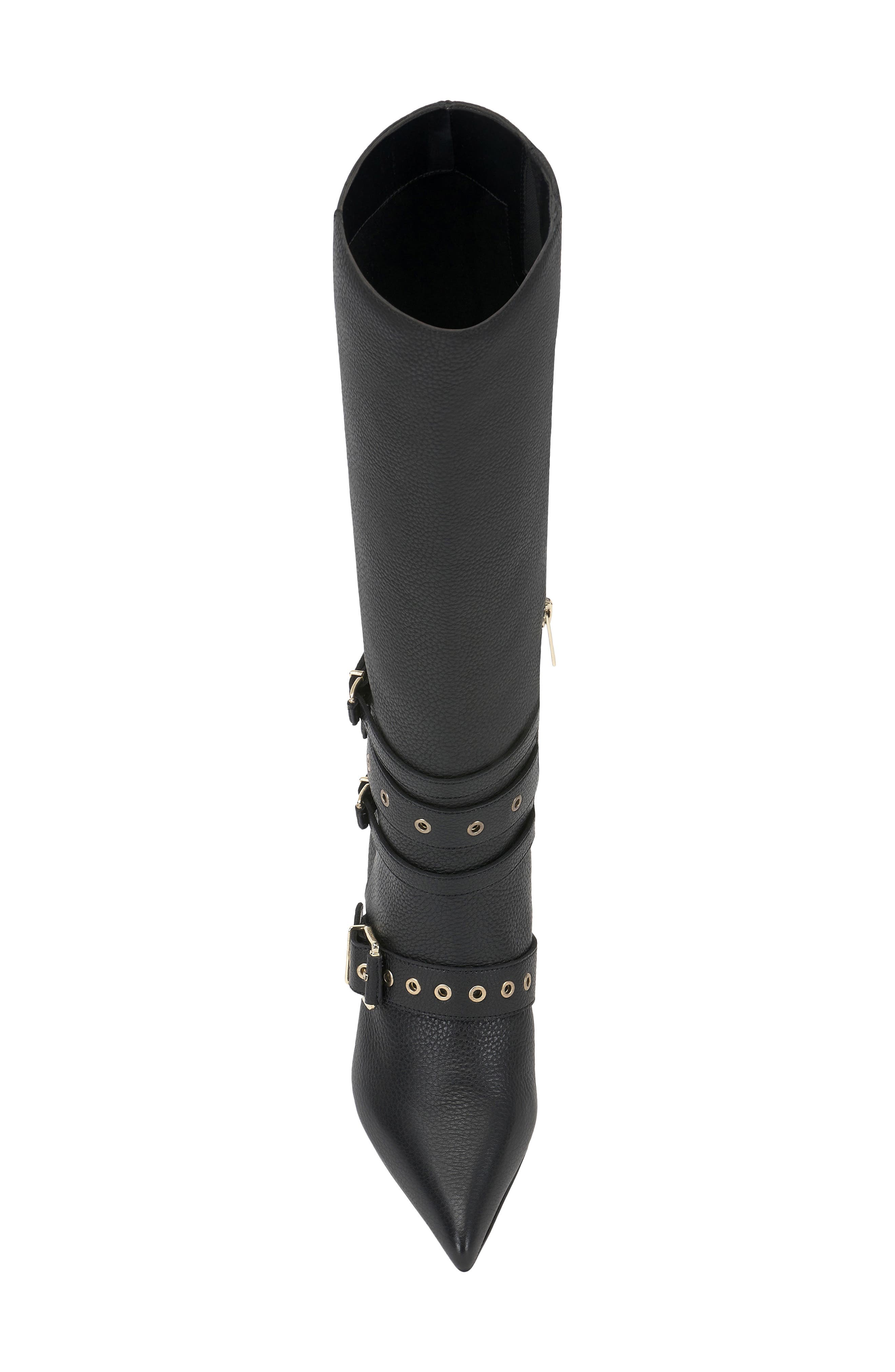 Vince Camuto Tyleen Pointed Toe Knee High Boot, Alternate, color, Black