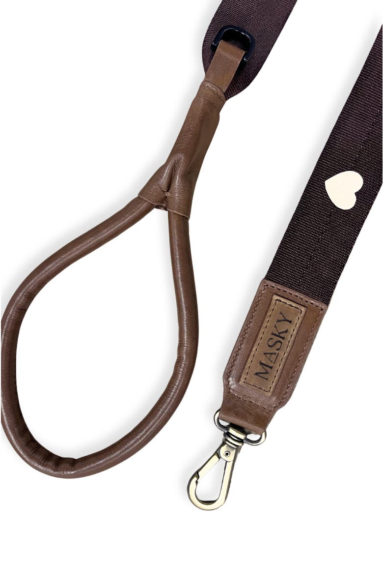 Masky Hearts Icon Leash, Alternate, color, Cooper