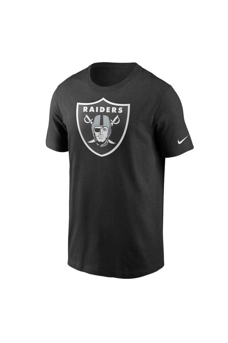 Men's Nike Black Las Vegas Raiders Primary Logo T-Shirt, Alternate, color, BLACK
