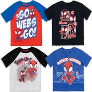 Marvel Spidey and His Amazing Friends Short Sleeve T-Shirt 4-Pack