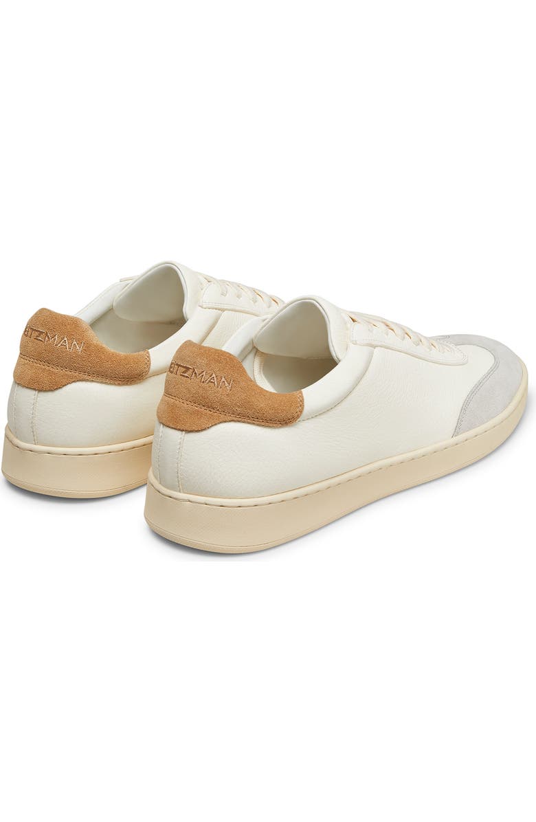Stuart Weitzman Banner Sneaker, Alternate, color, White Bianco/ Oatmeal/ Biscuit