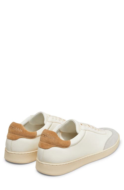 Stuart Weitzman Banner Sneakers In White Bianco/oatmeal/biscuit