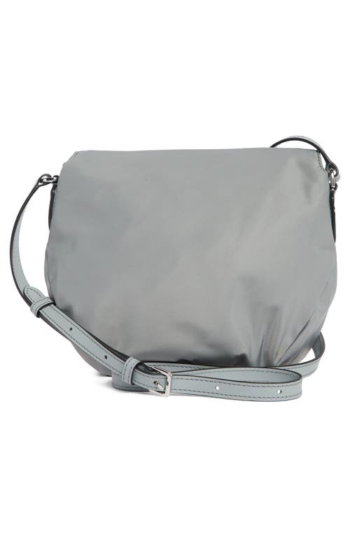 Marc Jacobs Preppy Nylon Mini Natasha Crossbody Bag In Rock Grey