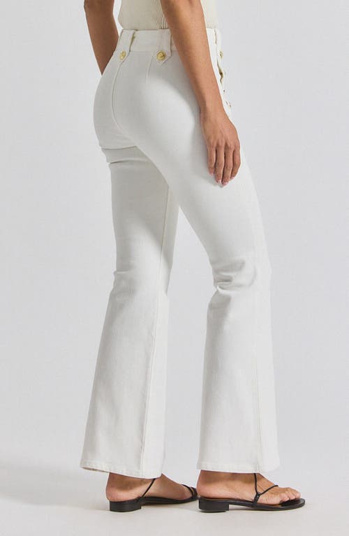 Derek Lam 10 Crosby Robertson Stretch Flare Sailor Jeans In White