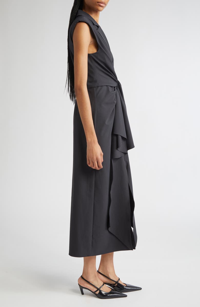 Cinq à Sept Padma Plunge Neck Dress, Alternate, color, Black