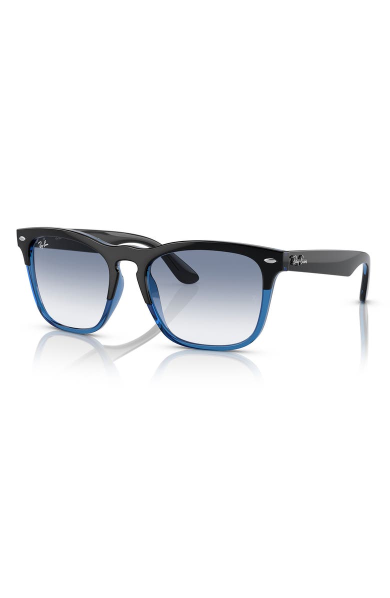 Ray-Ban 54mm Square Sunglasses, Alternate, color, Black Blue