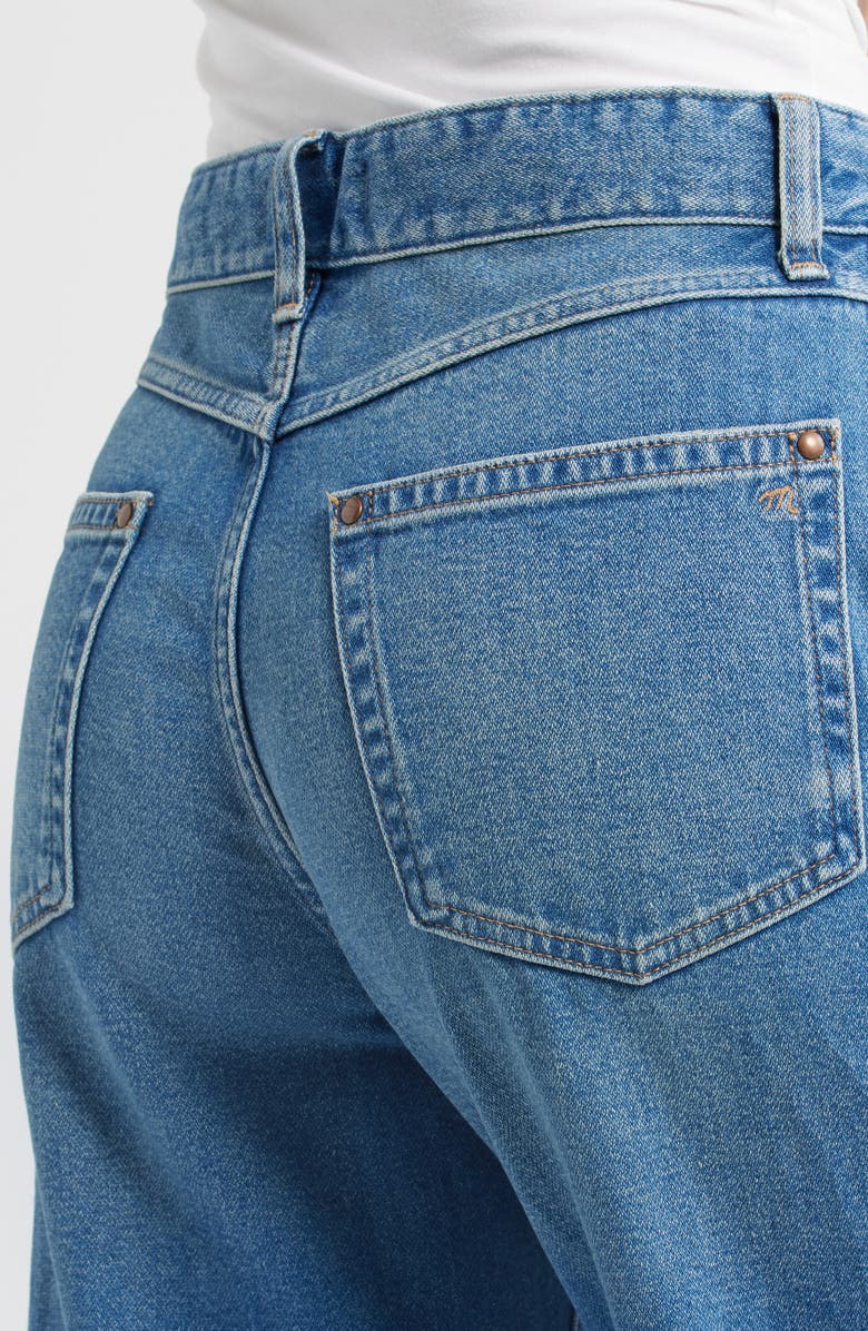 Madewell The Darted Barrel Leg Jeans, Alternate, color, Retro Bright Wash