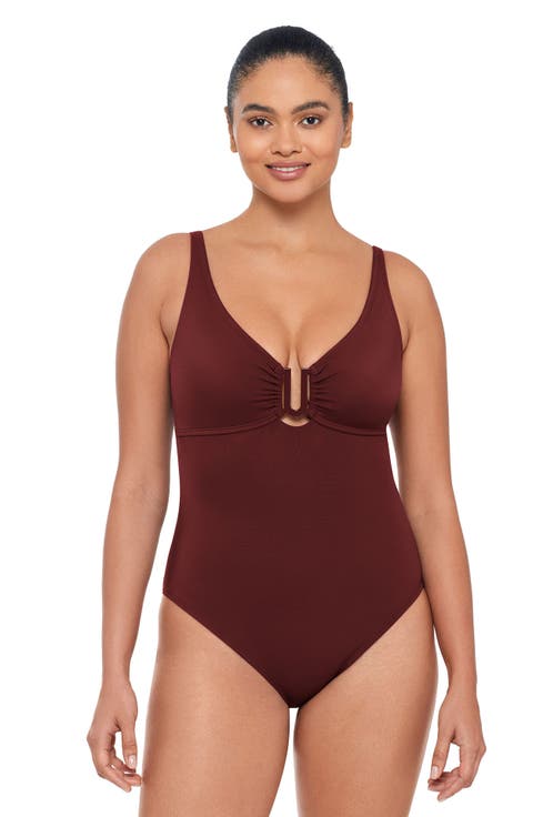 Smoothing and Sculpting U-Wire Adjustable One-Piece Swimsuit