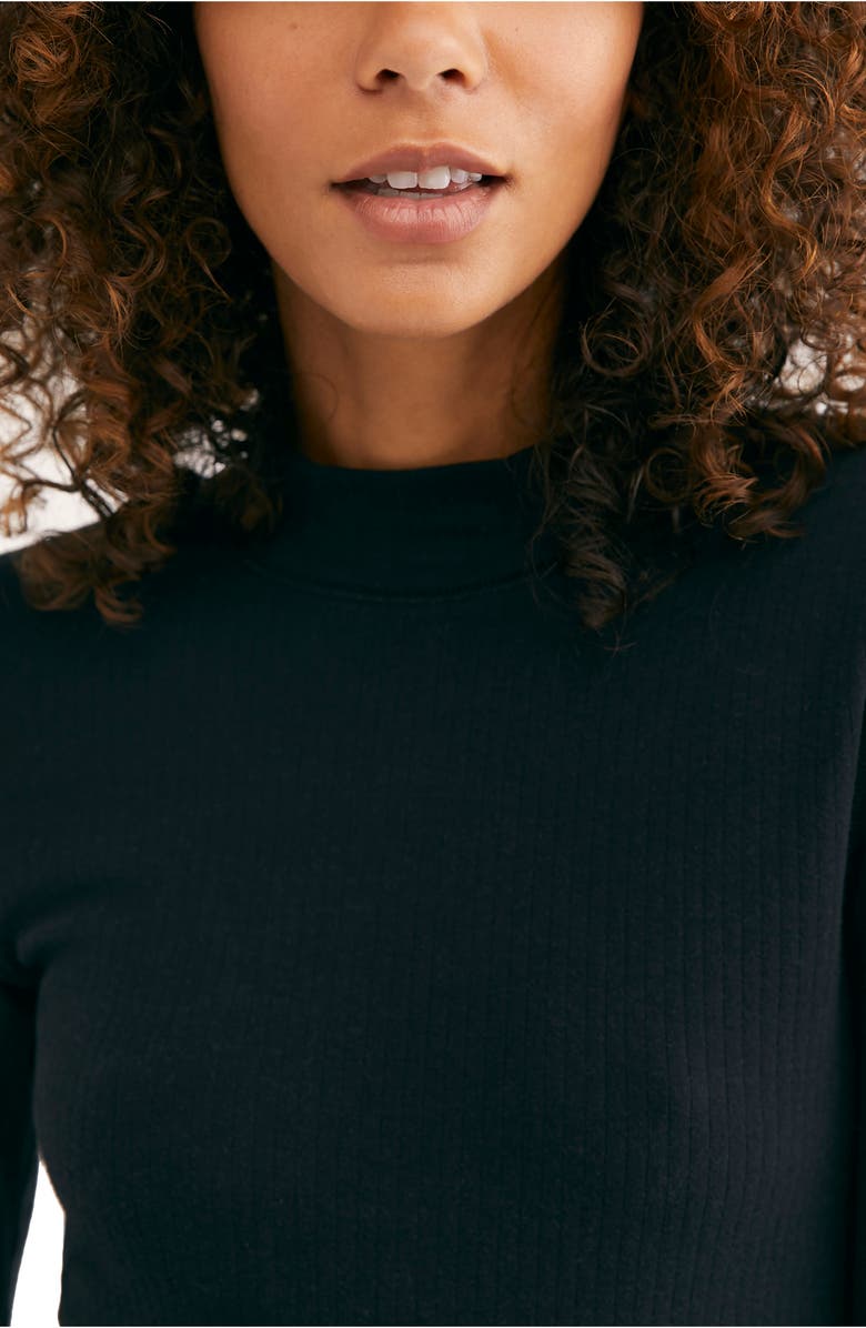 Free People The Rickie Mock Neck Long Sleeve Top, Alternate, color,