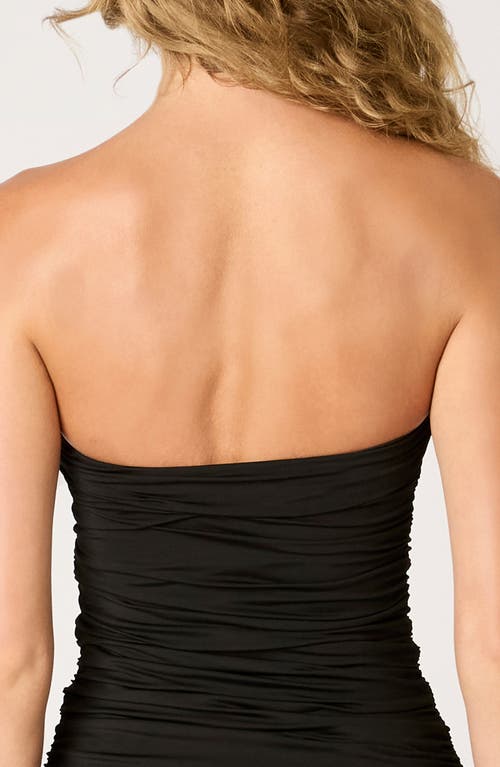 Nia Santal Slinky Bandeau Midaxi Dress In Black