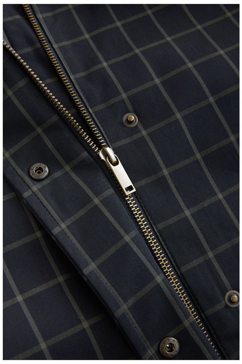 Corduroy Collar Waxed Jacket, Alternate, color, BLUE