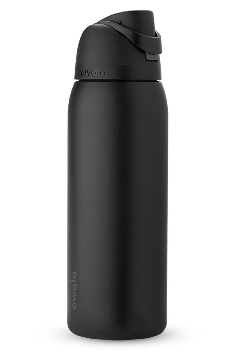 40oz. FreeSip Stainless Steel Water Bottle, Main, color, VERY VERY DARK