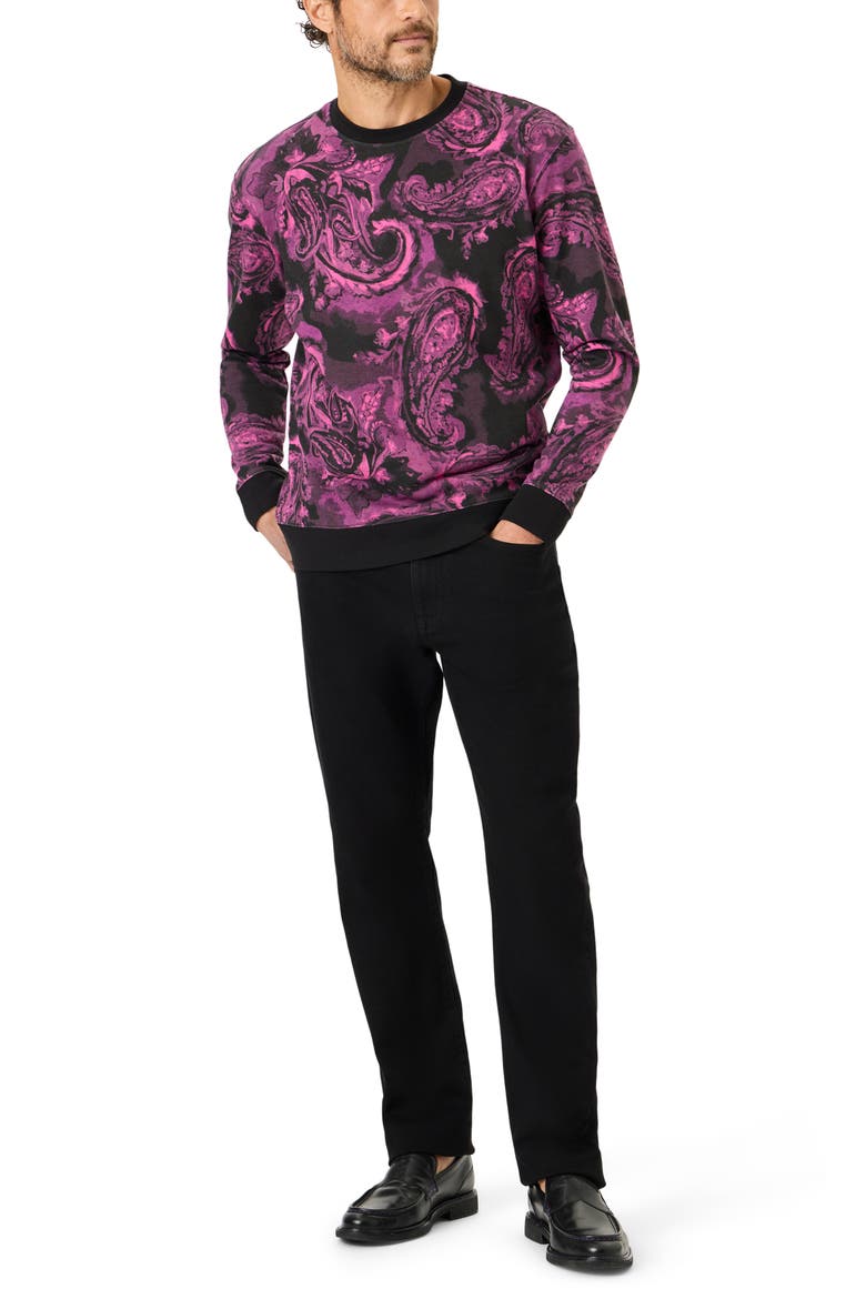 Paisley Long Sleeve T-Shirt, Alternate, color, BERRY