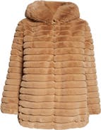 Gallery Hooded Faux Fur Jacket